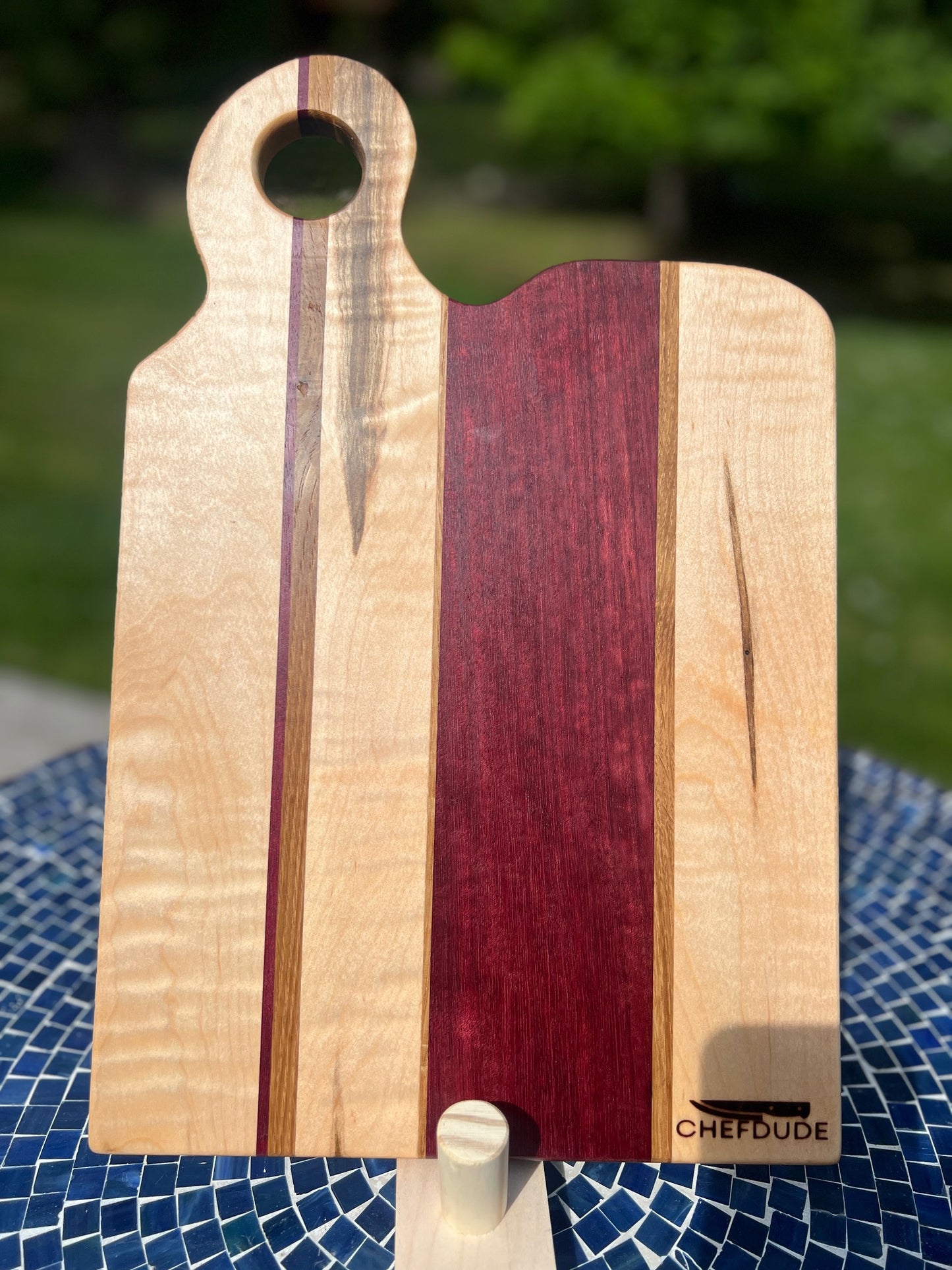Composition 355: Ambrosia Maple, purple heart and white oak