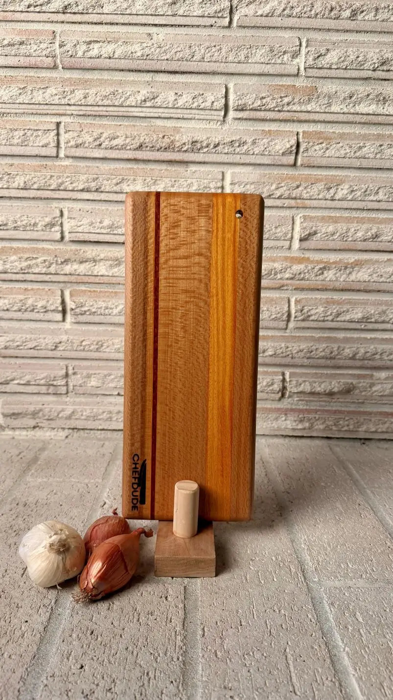 Composition 469: Sycamore, Osage Orange + Leopardwood Compact Prep Board