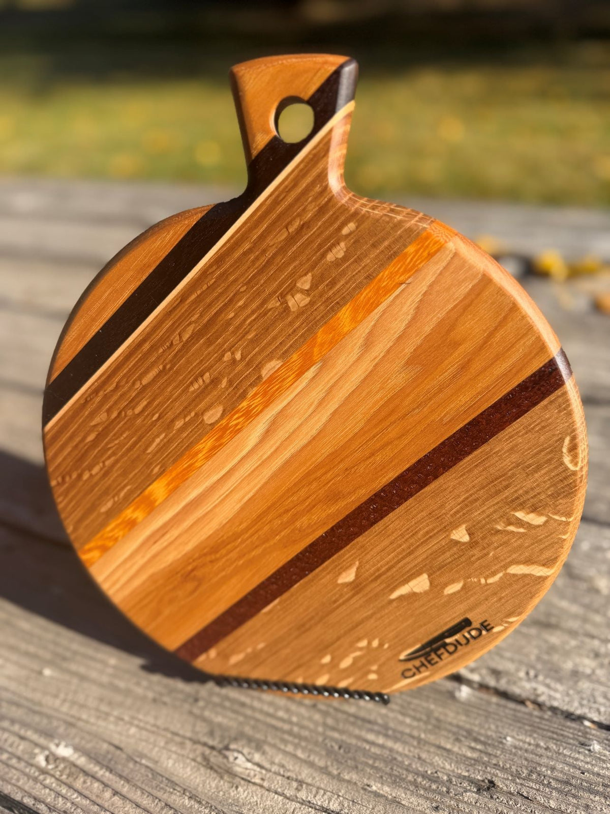 Composition 506 – Six-Wood Everyday Small Boule Board - Chefdude Boards