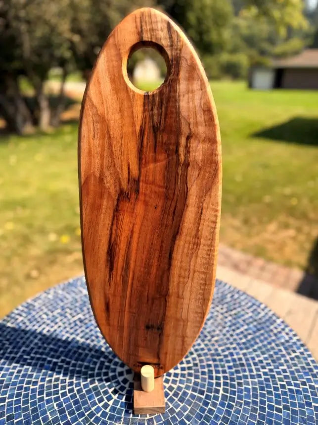 Spalted Maple Oval Serving Board