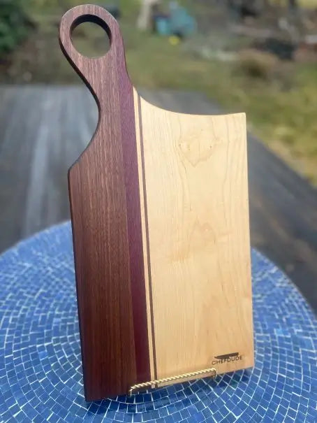 Composition Board #239 – Walnut, Padauk &amp; Maple Serving Board
