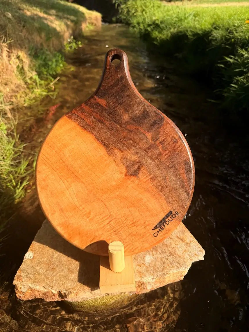 English Walnut Round Serving Board