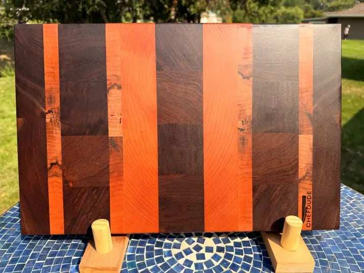 Chopping Block of Beech, Walnut & Spalted Maple