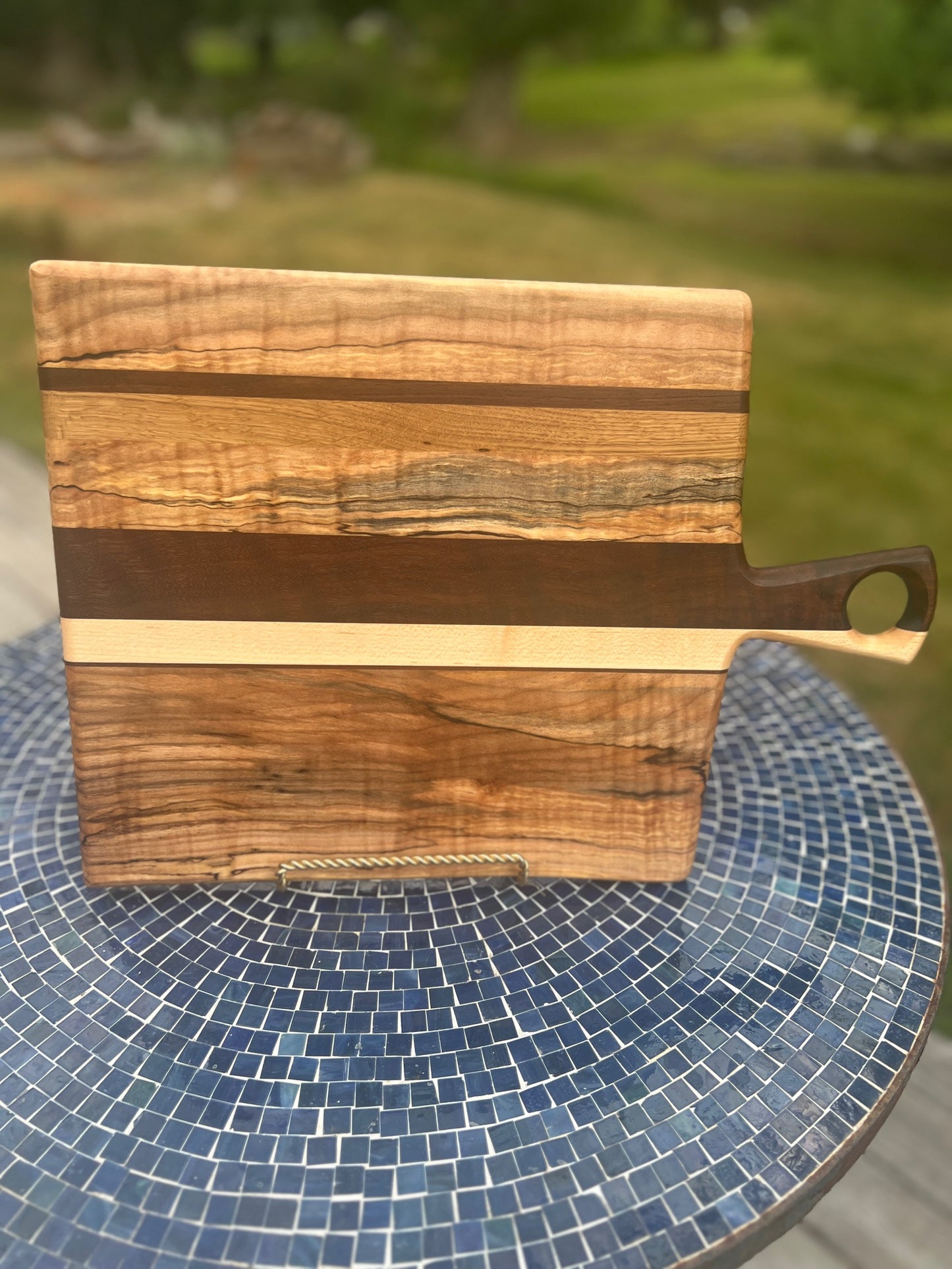 Composition 381:  Serving Board with Live Edge