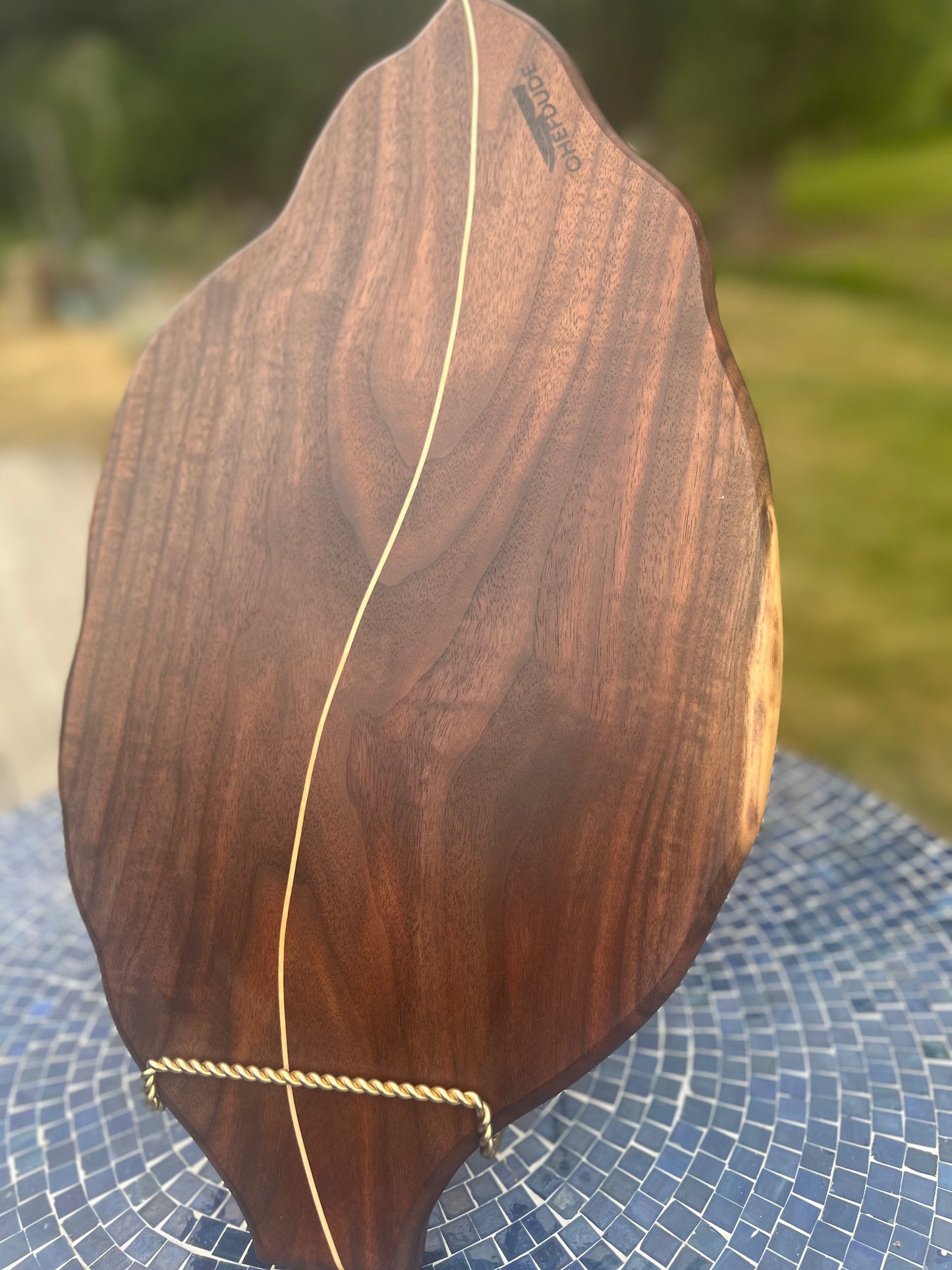 Leaf Study 17: Walnut Leaf with Maple Vein