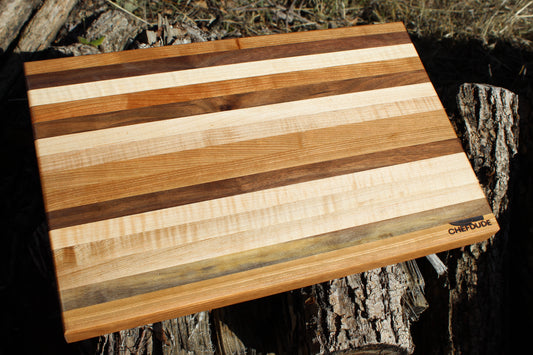 Classic Striped Cherry, Maple and Walnut (B56)