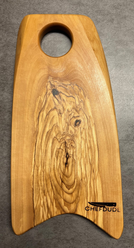 Unique Olive Wood Cutting Board with Beautiful Grain Pattern