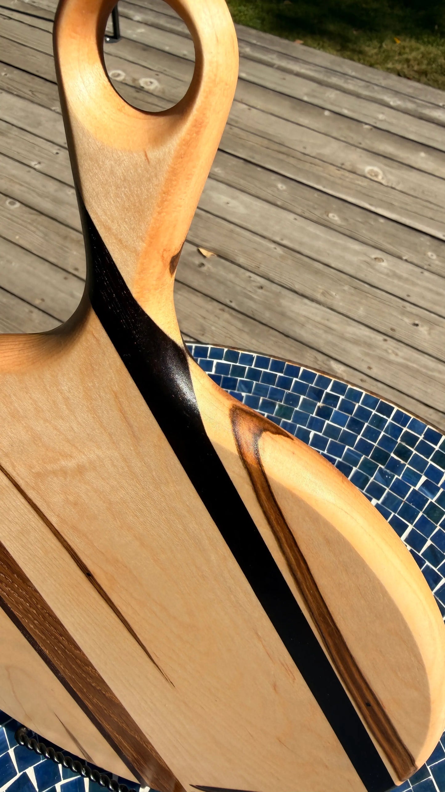 Composition Board #430 – Ambrosia Maple, White Oak & Walnut Boule Board