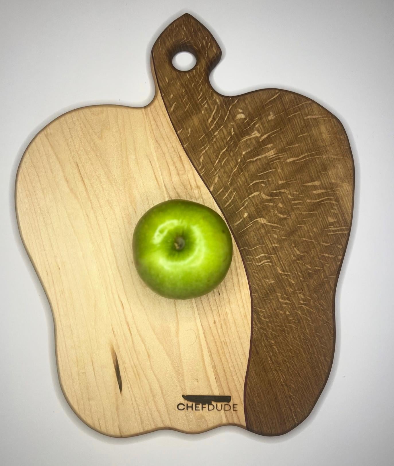 Two-Tone Apple Cutting Board