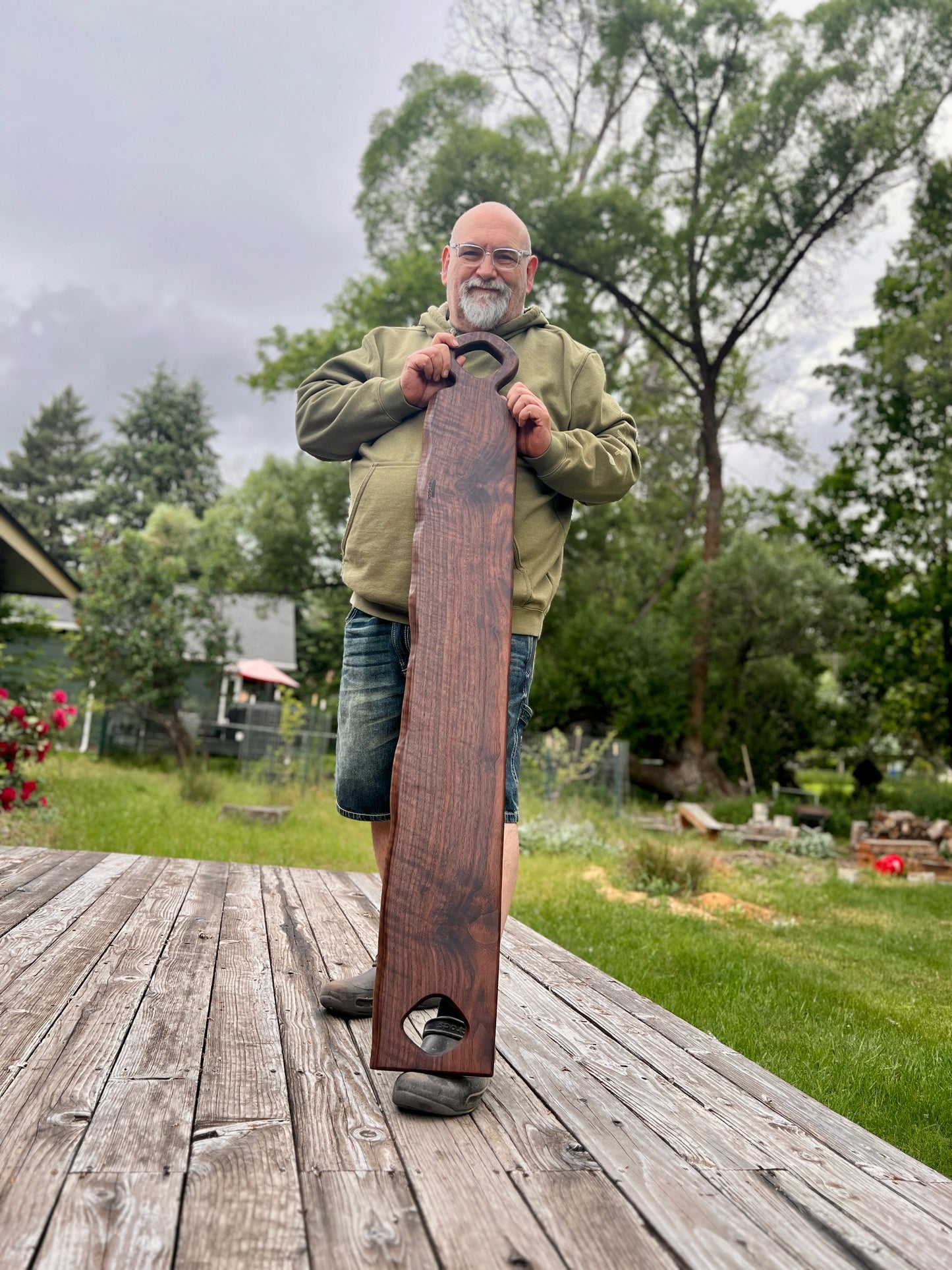 The Party Board: 4.5 feet of solid walnut