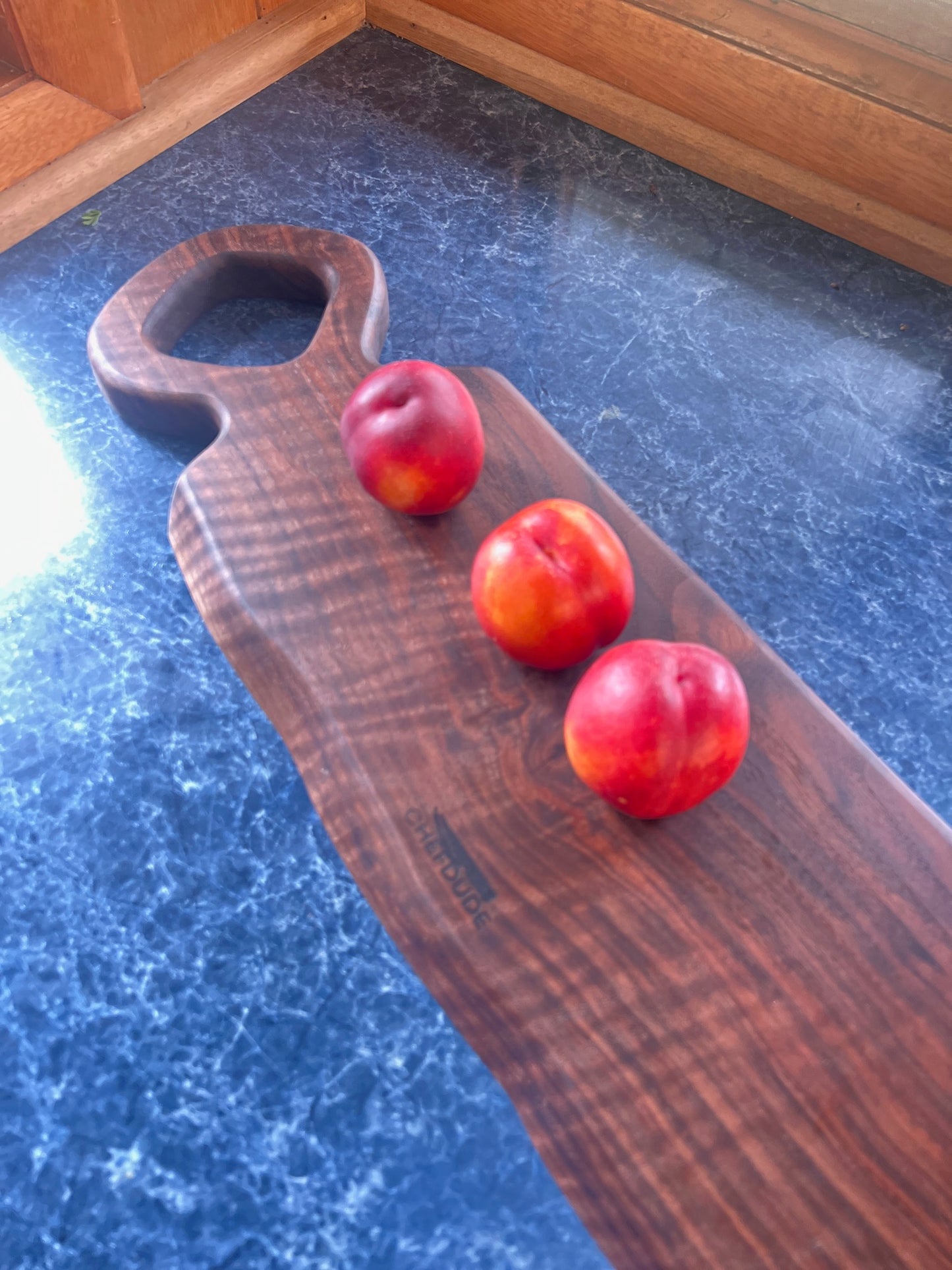 The Party Board: 4.5 feet of solid walnut