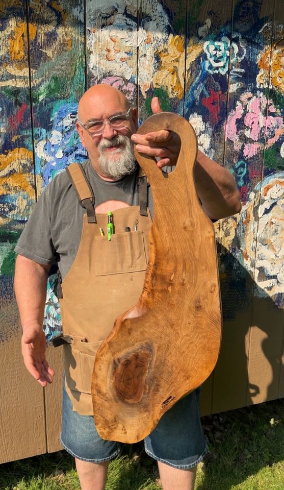 Oregon Black Walnut Live-Edge Charcuterie Board