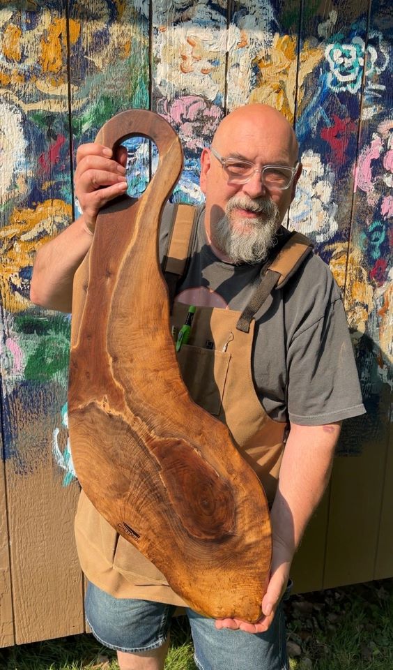 Oregon Black Walnut Live-Edge Charcuterie Board