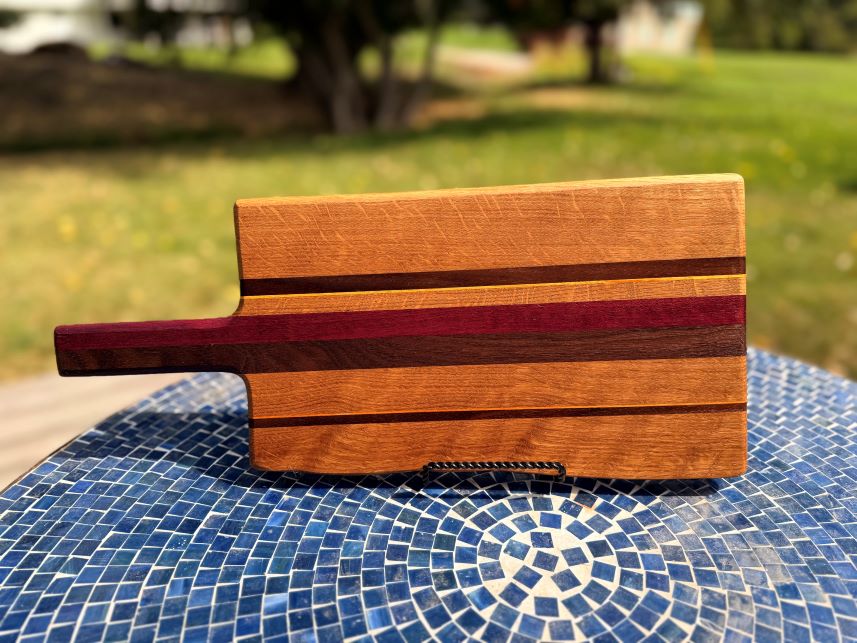 Composition Board 436: White Oak, Walnut, Purpleheart & Osage Orange
