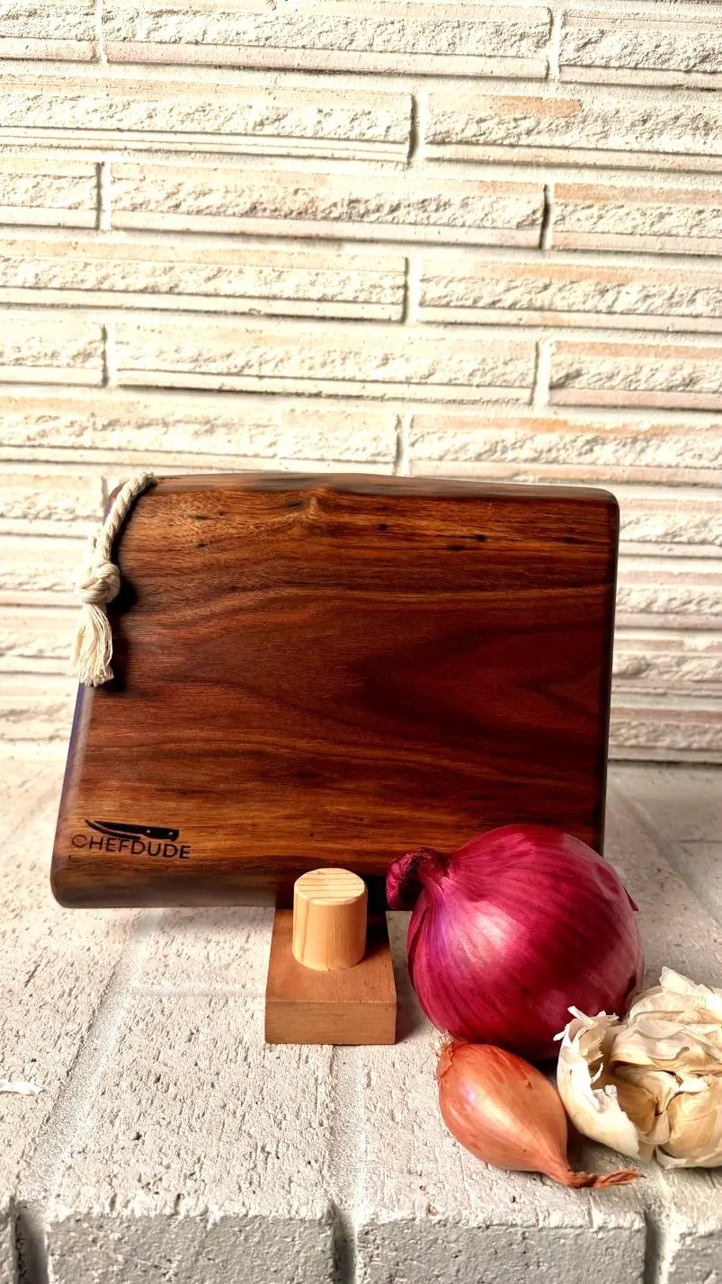 Small Solid Walnut Board with Live Edges