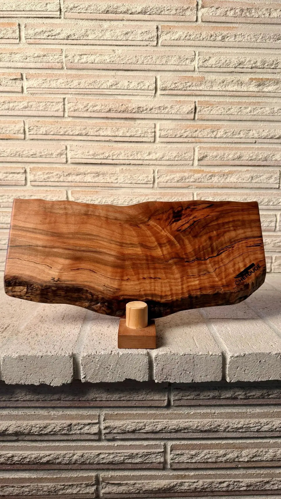 Spalted Figured Maple Live-Edge Serving Board
