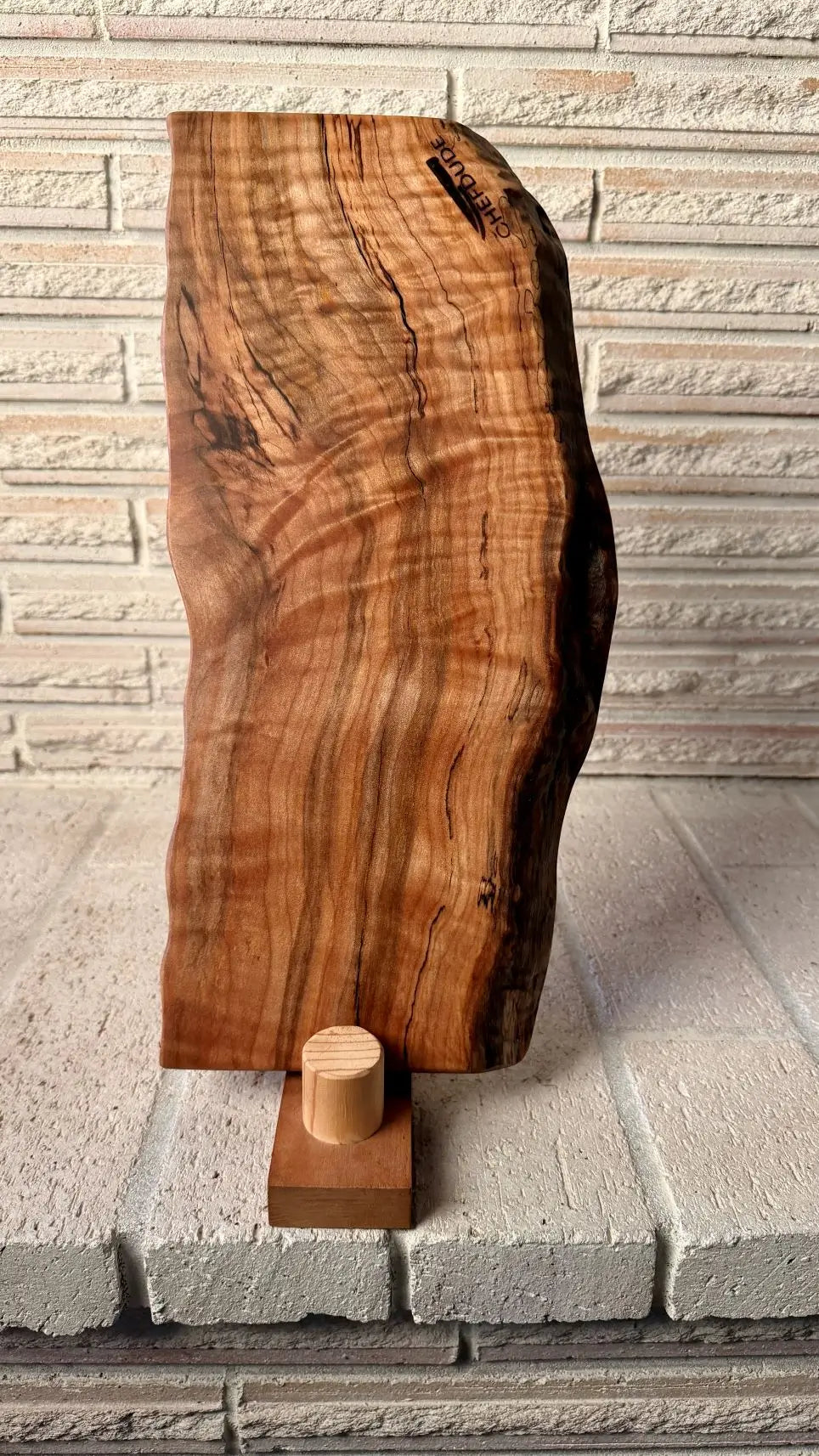 Spalted Figured Maple Live-Edge Serving Board