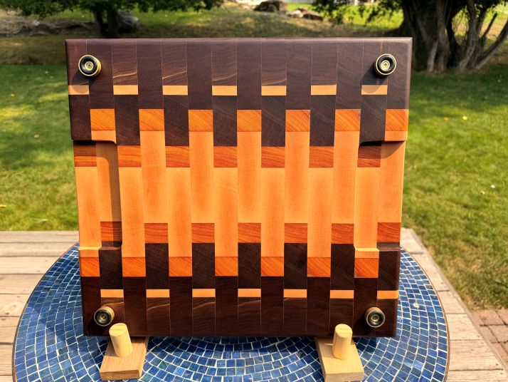 Walnut, Maple & Osage Orange End-Grain Chopping Block