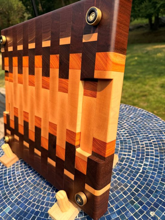 Walnut, Maple & Osage Orange End-Grain Chopping Block
