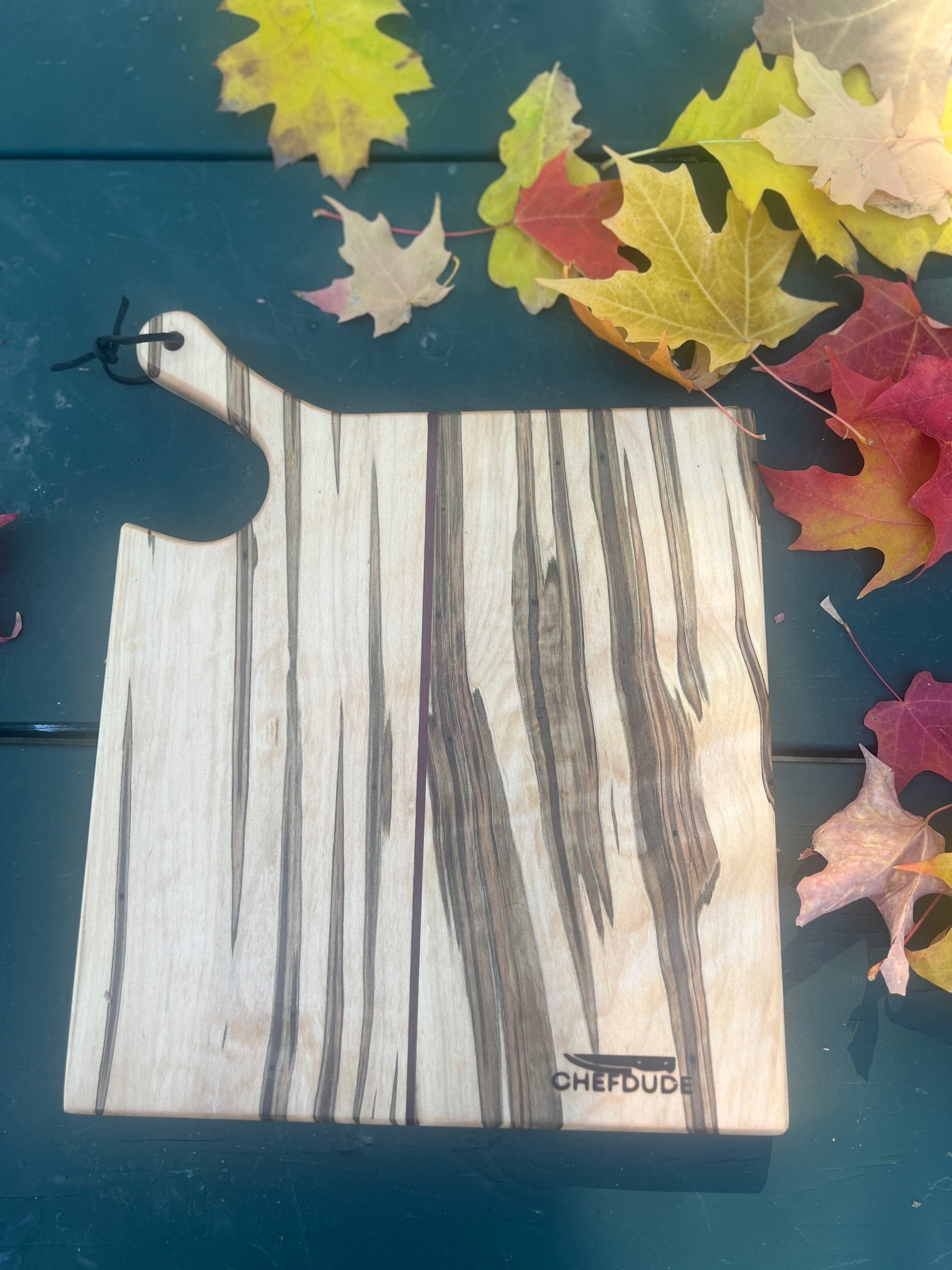 Ambrosia Maple Cutting Board with Handle - Chefdude Boards