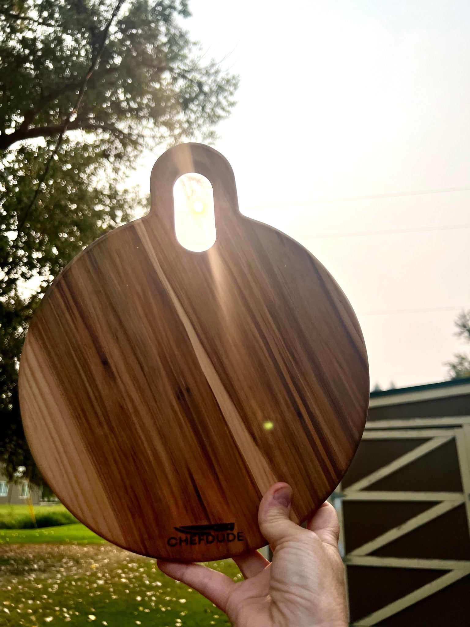 Ambrosia Maple Round Cutting Board - Chefdude Boards