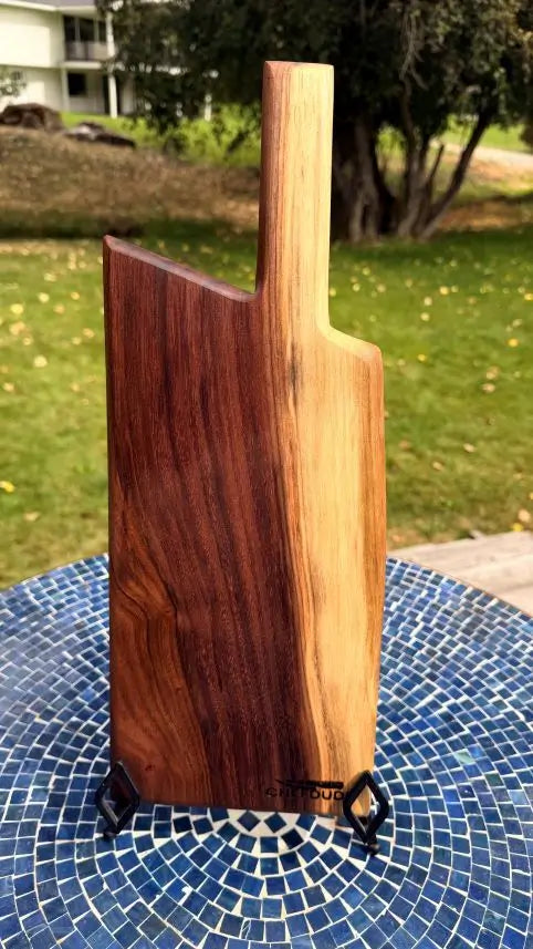 Black Walnut Angular Serving Board with Handle