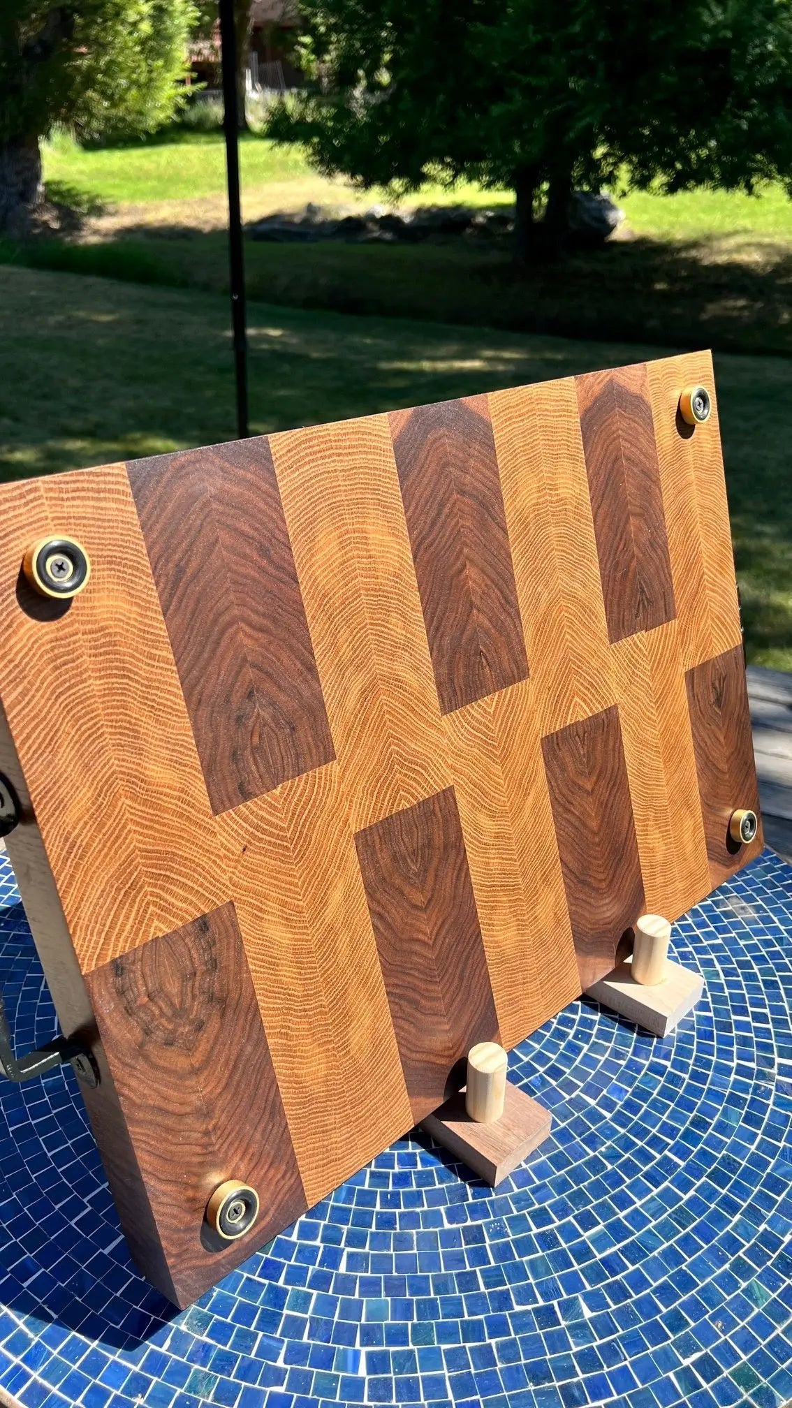Chopping Block: Walnut & White Oak - Chefdude Boards