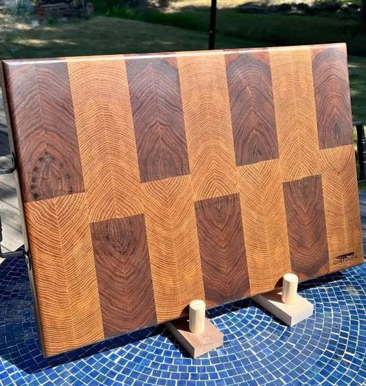 Chopping Block: Walnut & White Oak - Chefdude Boards