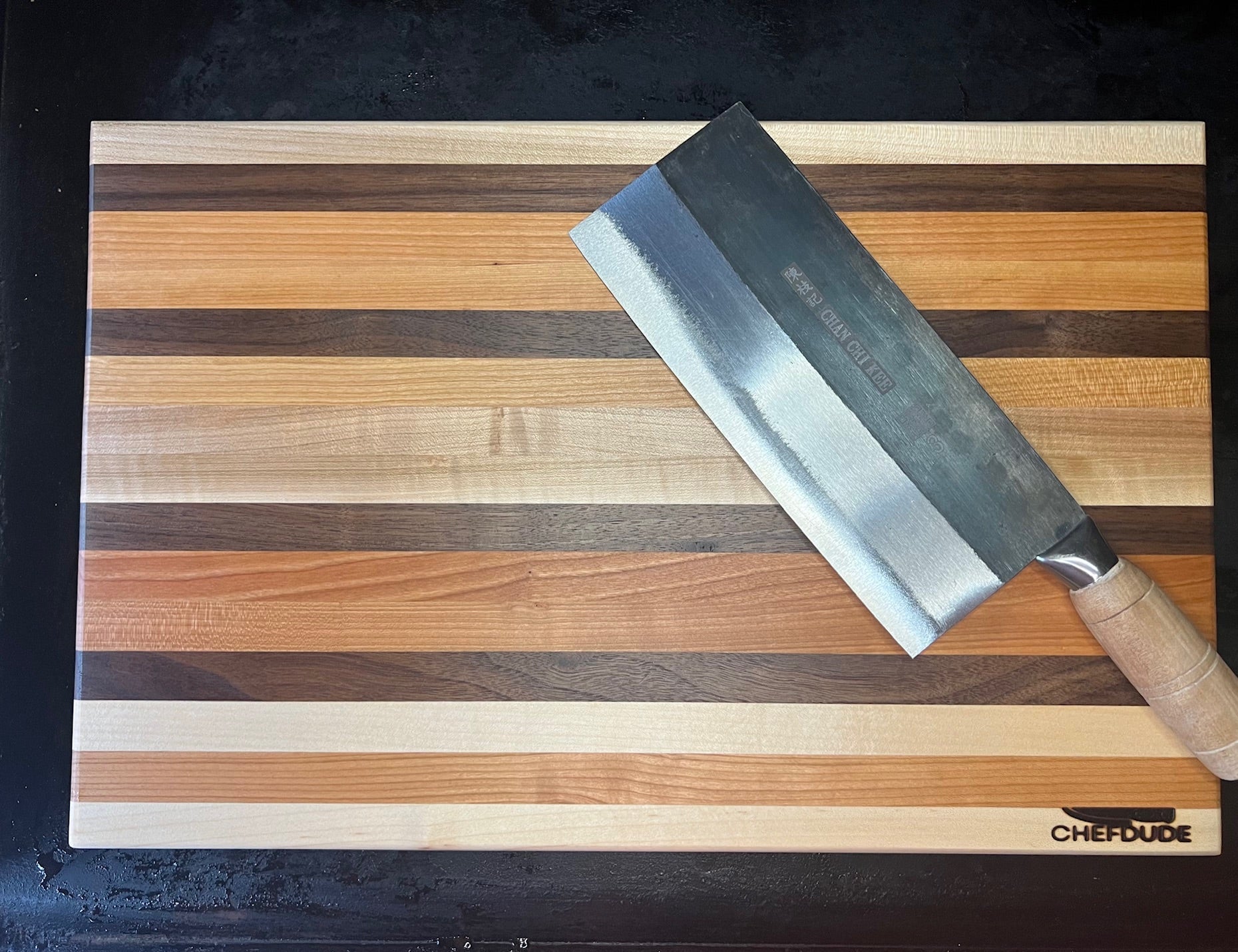 Classic Striped Cutting Board - Chefdude Boards