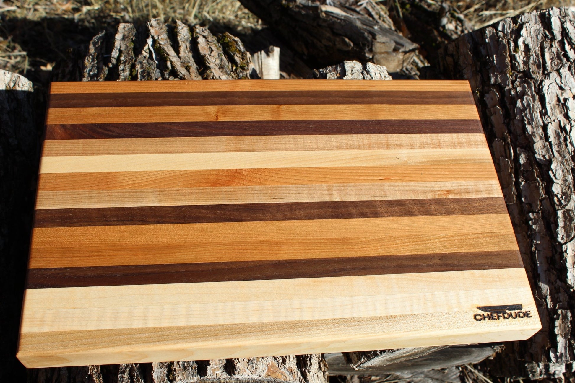 Classic Striped Cutting Board - Chefdude Boards