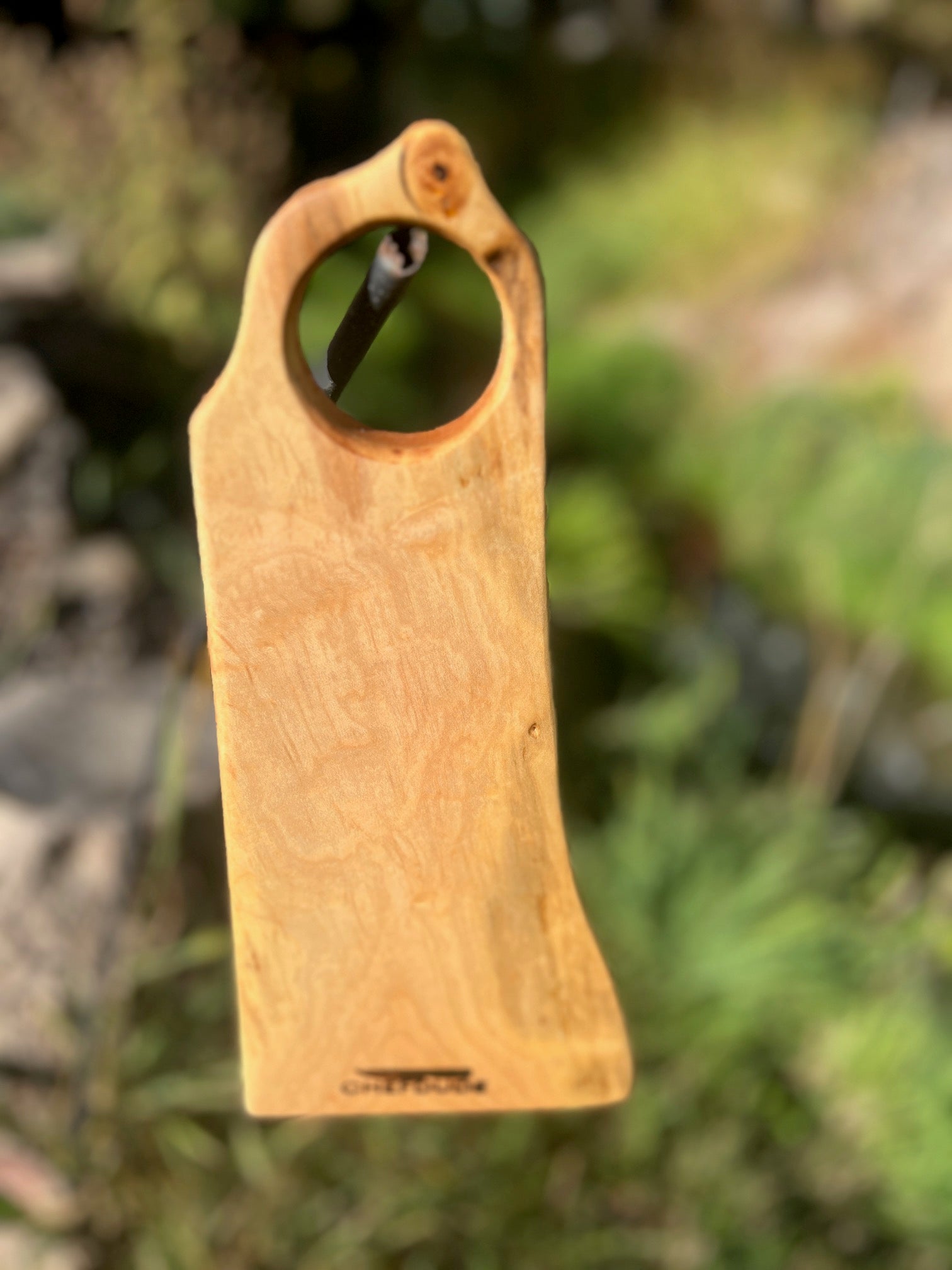 Compact Ambrosia Maple Cutting Board with Live Edge - Chefdude Boards