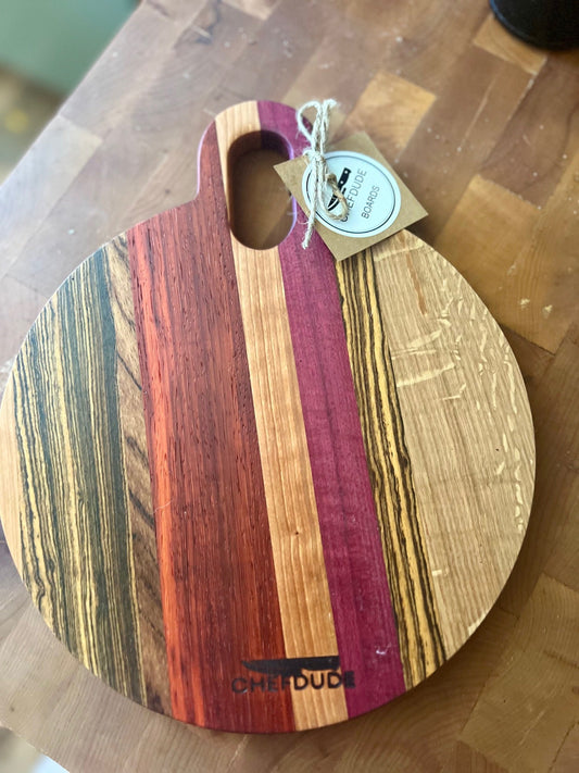Compact Circular Cutting Board – Chef - Crafted Quality, Travel - Ready Size - Chefdude Boards