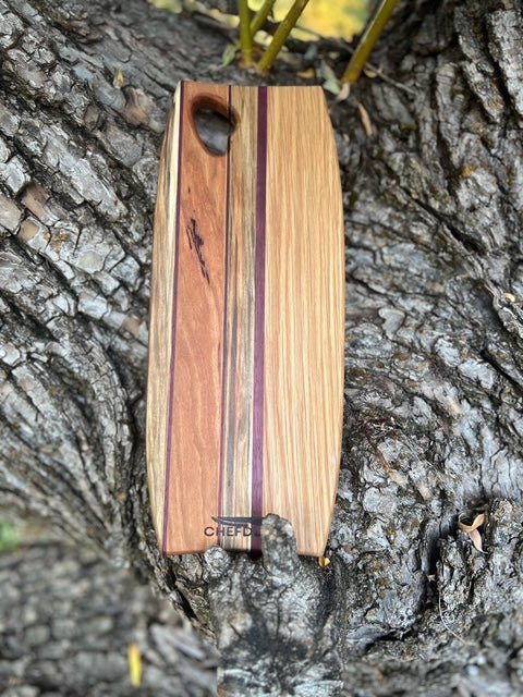 Compact Cutting Board - handcrafted from 5 premium hard woods - Chefdude Boards