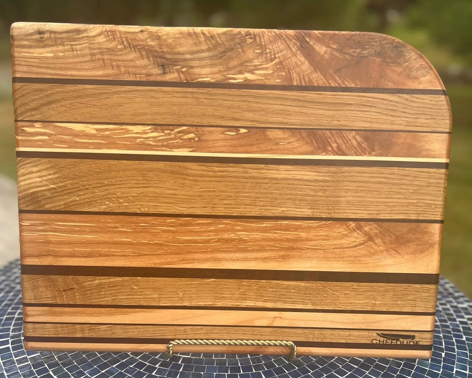Composition 385: Spalted Maple, Walnut and White Oak - Chefdude Boards