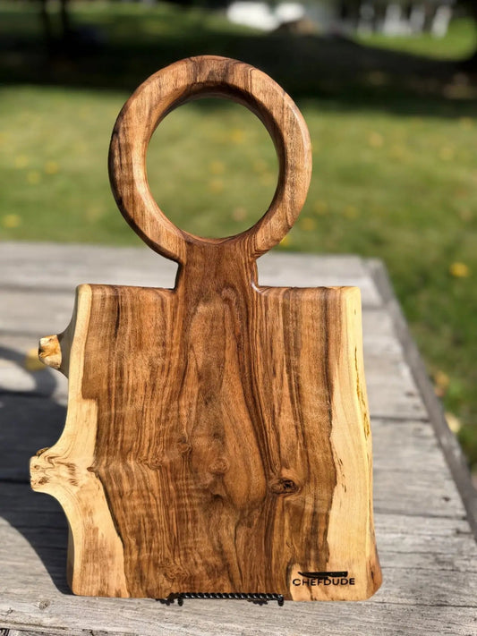 English Walnut Live-Edge Board - Chefdude Boards