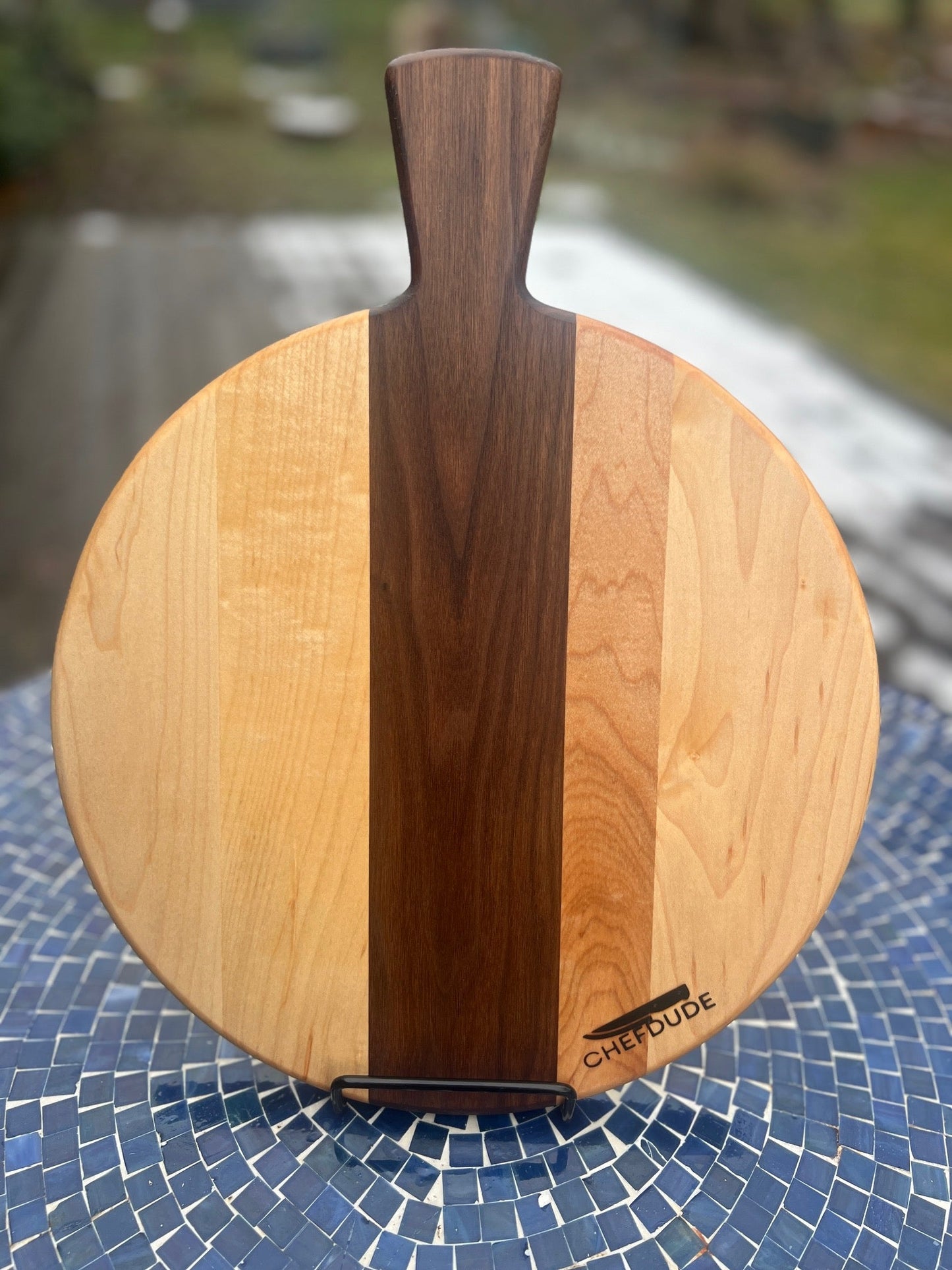 French Boule Board - Maple & Walnut - Chefdude Boards