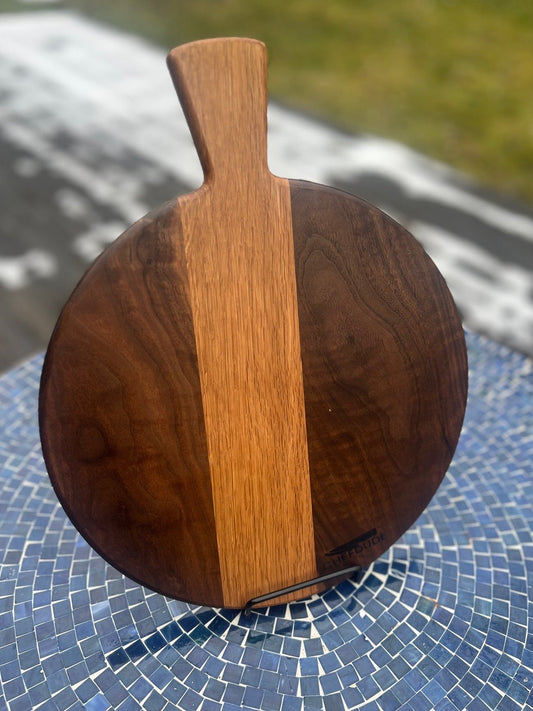 French Boule Board - Walnut & White Oak - Chefdude Boards