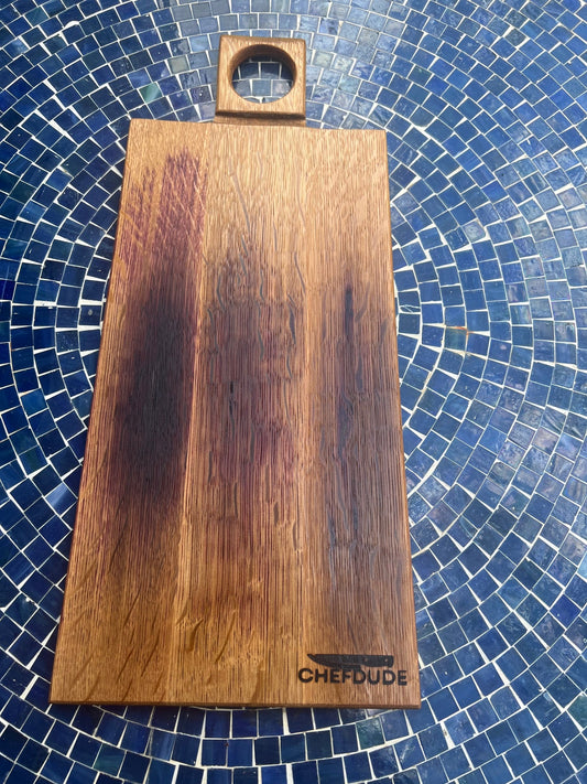Handcrafted Wine Barrel Cutting Boards and Serving Trays - Chefdude Boards
