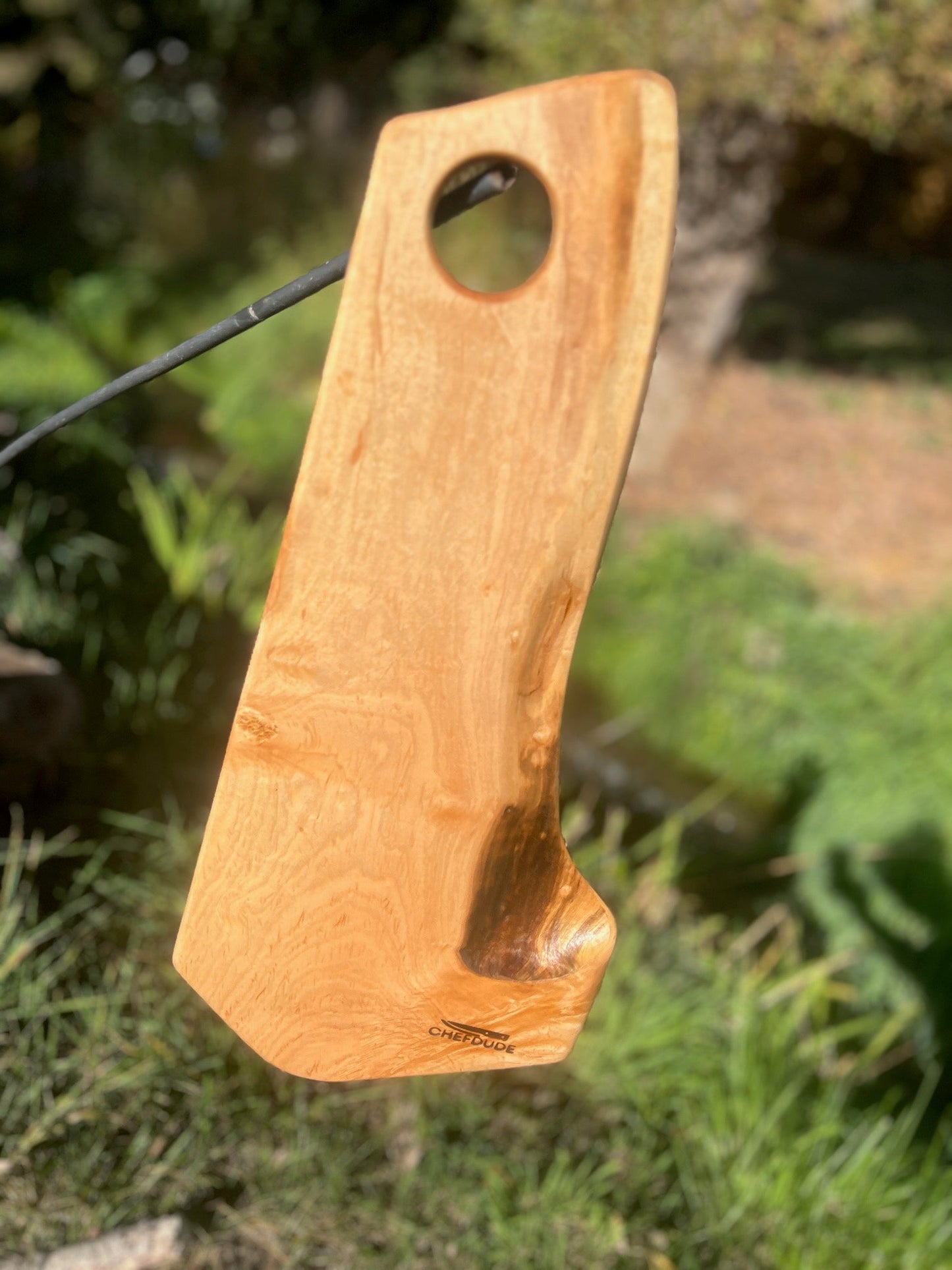 Handmade Ambrosia Maple Cutting Board with Live Edge - Chefdude Boards