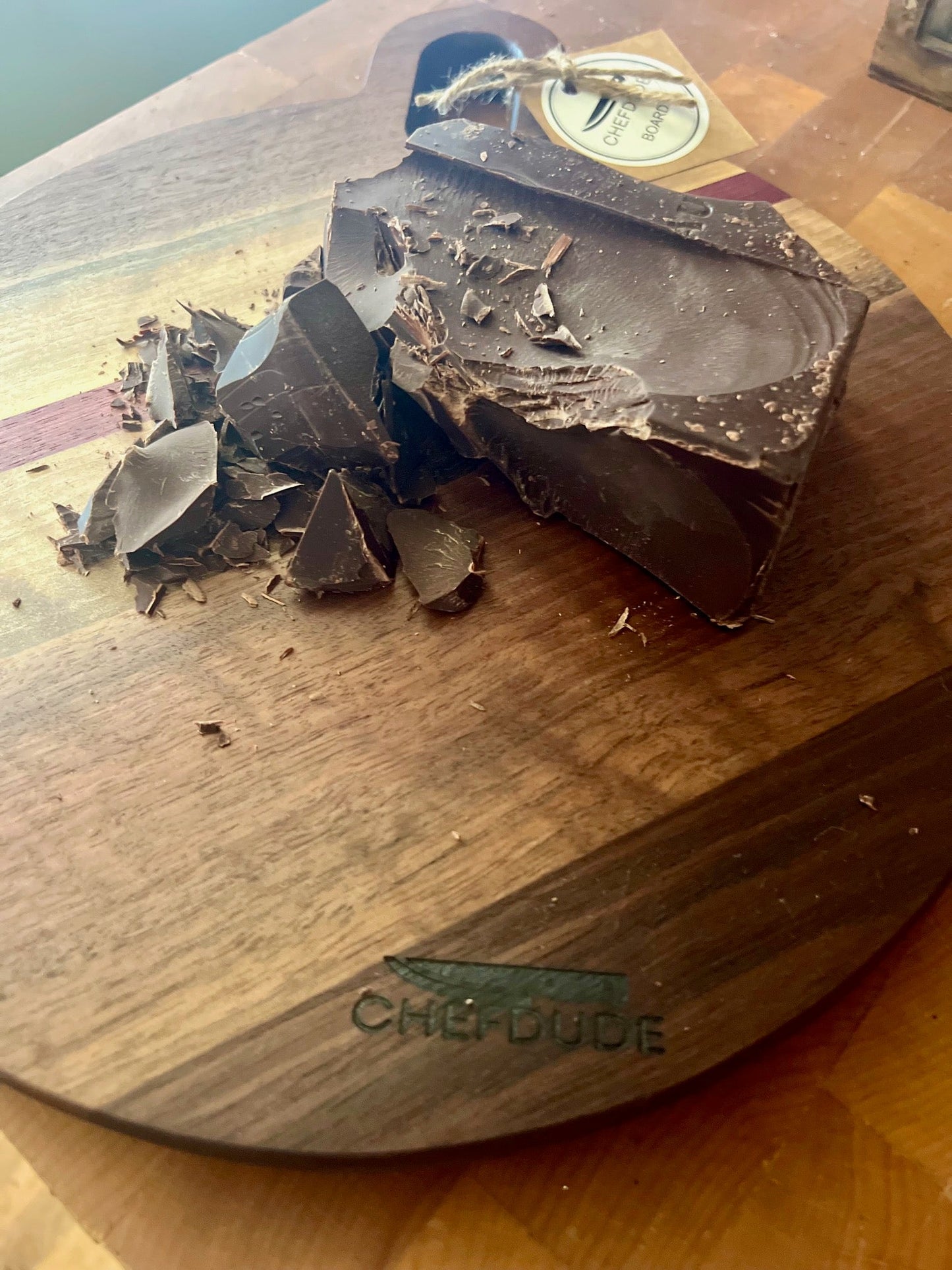 Handmade Walnut Round Cutting Board – Chef - Crafted Elegance in a Compact Size - Chefdude Boards