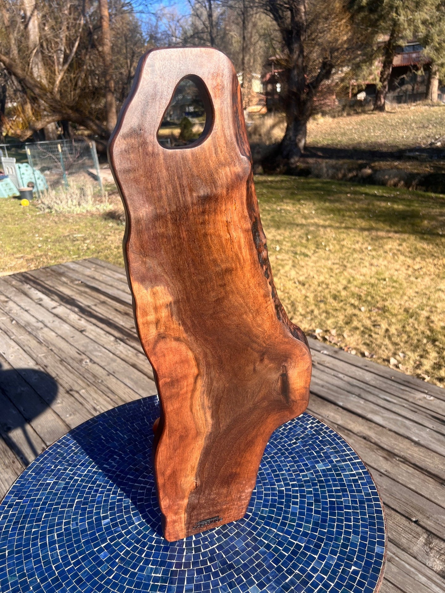 Heavy Black Walnut Live - Edge Charcuterie Board - Chefdude Boards