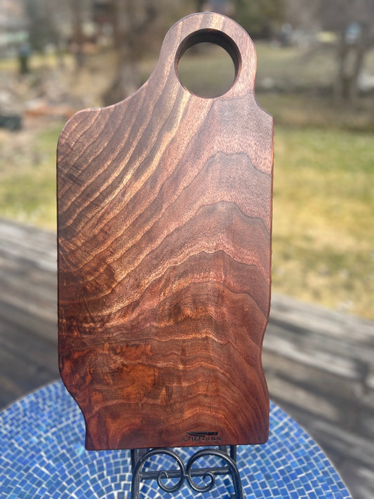 Hefty Figured Walnut Charcuterie Board - Chefdude Boards