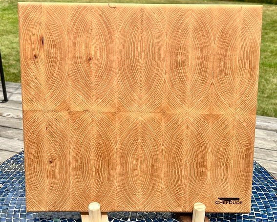 Hickory End-Grain Chopping Block 1 - Chefdude Boards