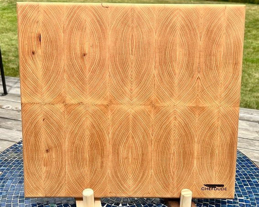 Hickory End-Grain Chopping Block 1 - Chefdude Boards