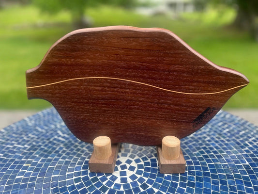 Leaf Study 12 - Walnut with Maple Inlay - Chefdude Boards
