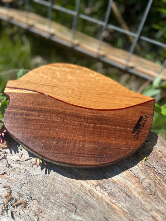 Leaf Study 14: Walnut, White Oak and Padauk - Chefdude Boards