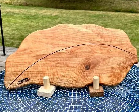 Leaf Study 16: Figured Maple with walnut weave - Chefdude Boards