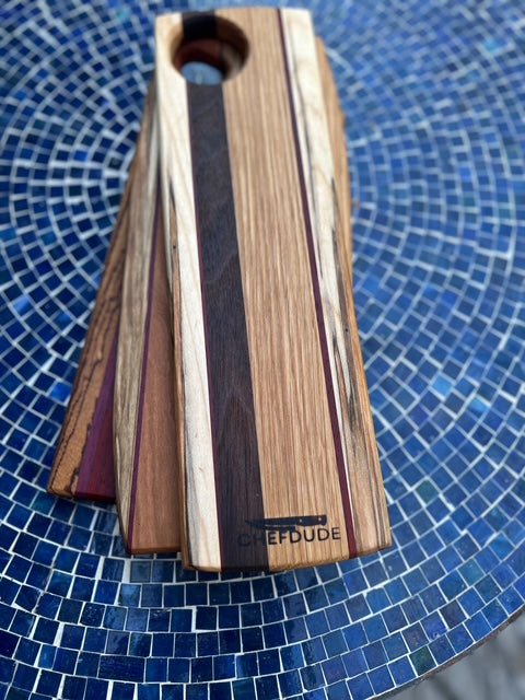Long, Compact Cutting Board - perfect for travel - Chefdude Boards