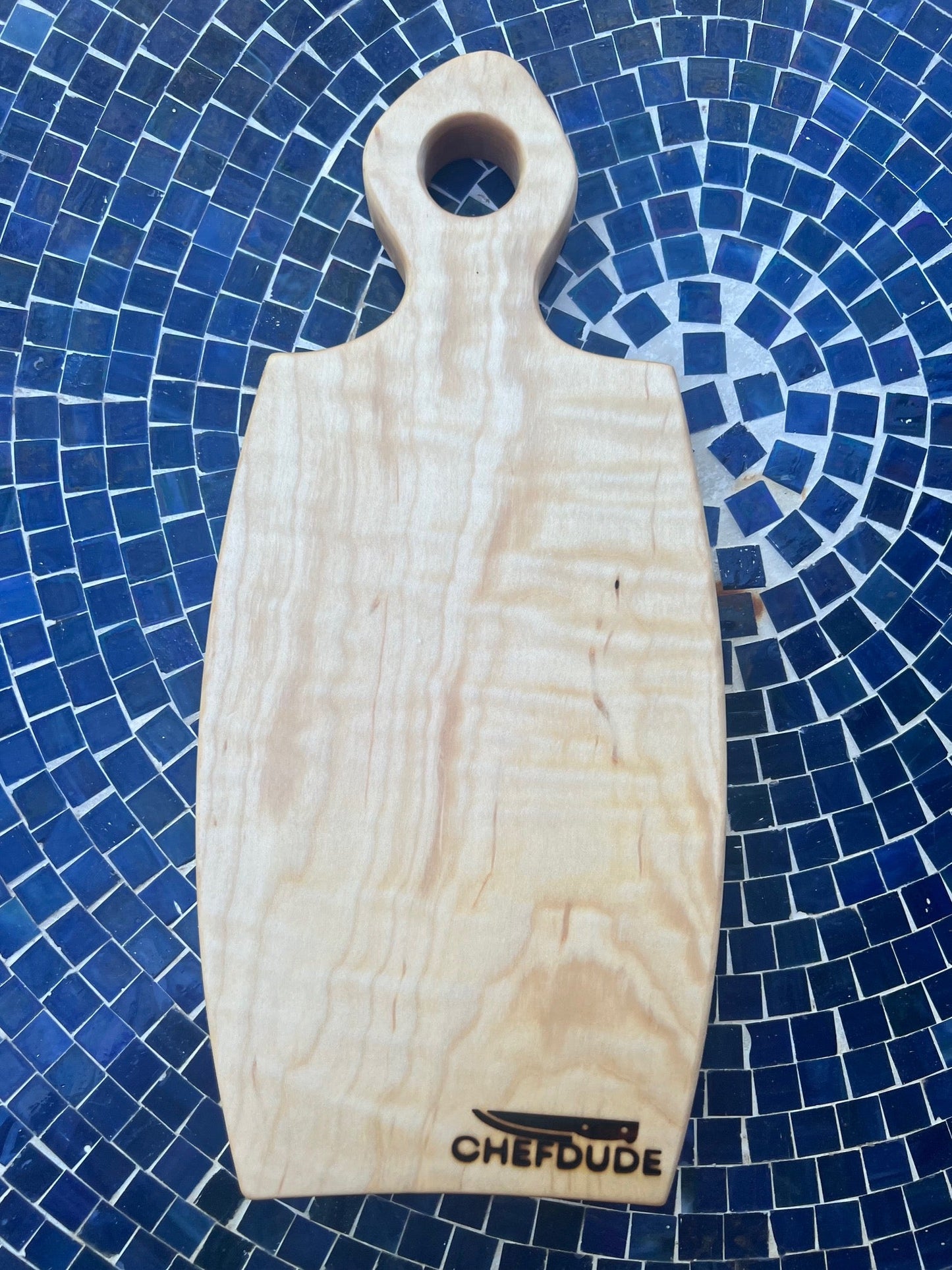 Mini Figured Maple Bread Board - Chefdude Boards