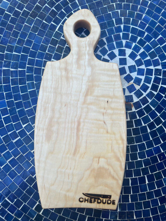 Mini Figured Maple Bread Board - Chefdude Boards